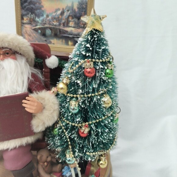 Bradford Exchange Thomas Kinkade 'Twas The Night Before Christmas Santa Figurine - Picture 3 of 11